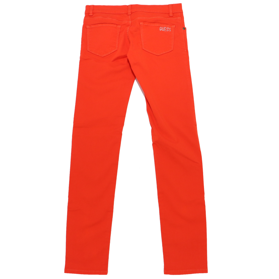 Pantaloni portocaliu electric