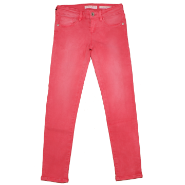 Blugi roz cu talie ajustabilă