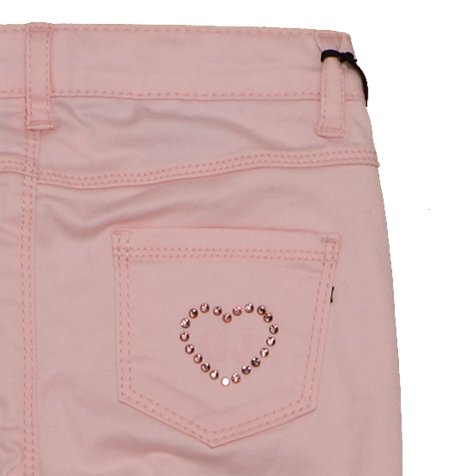 Skinny Jeans roz cu strasuri