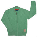 Cardigan verde cu fermoar