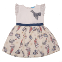 Rochie cu imprimeu și fundiță Vanessa