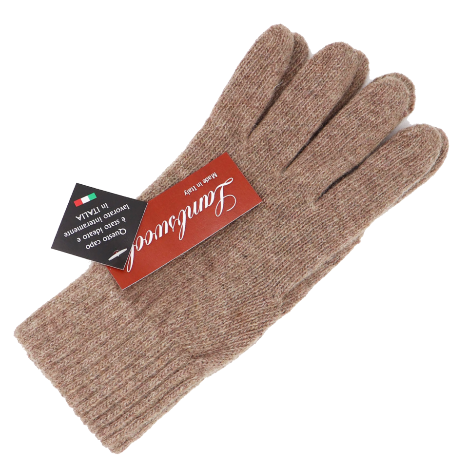 Mănuși maro din lână pentru adulți