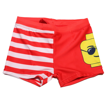 Slip de baie roșu cu imprimeu figurină