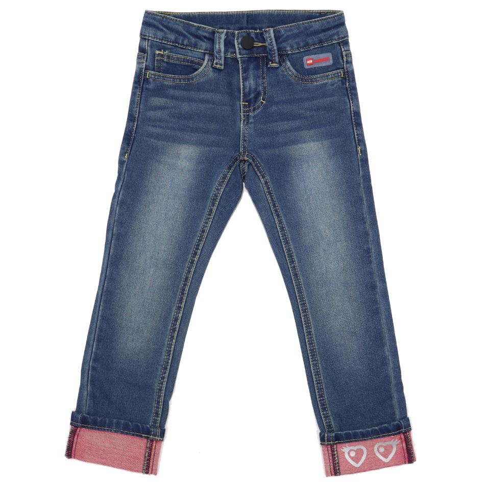 Jeans elastici cu manșete LWPAOPLA 105