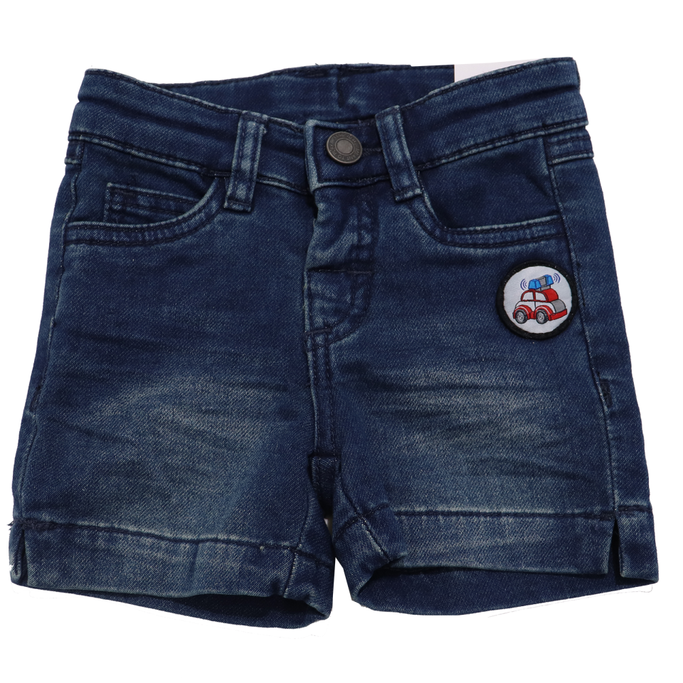 Pantaloni scurți din denim cu mașinuță Lego 6-9 luni (74cm)