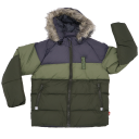 Geacă de iarnă kaki și gri Jazz 631