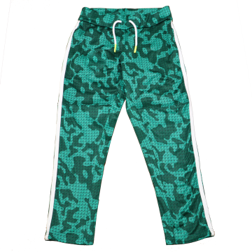 Pantaloni de trening cu imprimeu verde