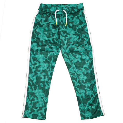 Pantaloni de trening cu imprimeu verde