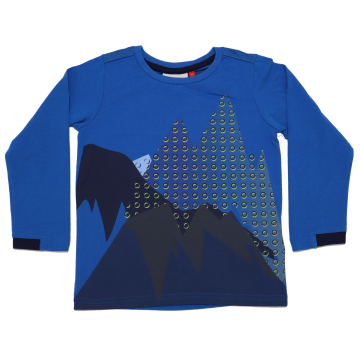 Bluză albastră cu imprimeu fosforescent Tyler 609