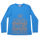 Bluză bleu Move Like a Ninja