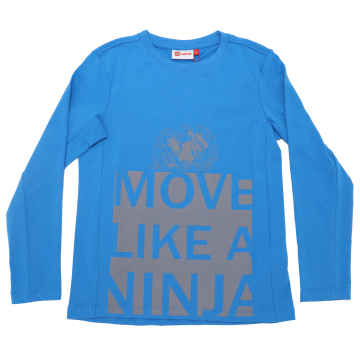 Bluză bleu Move Like a Ninja