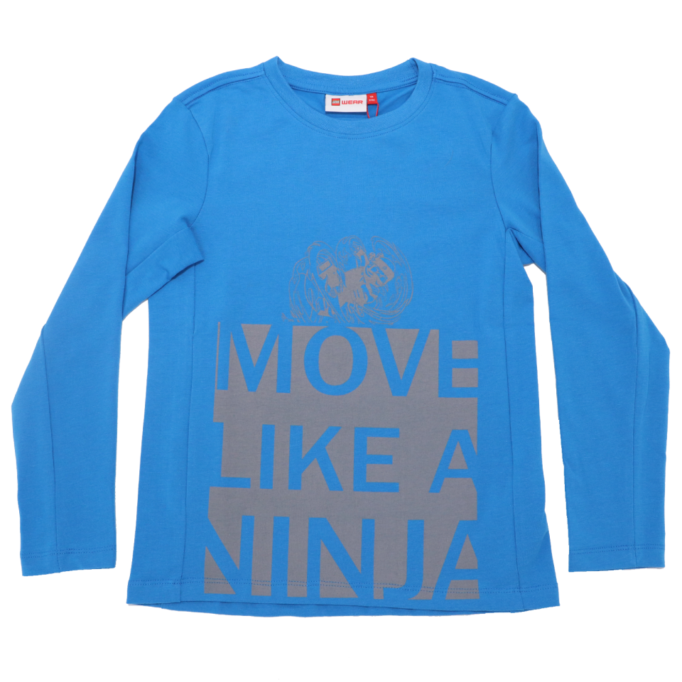 Bluză bleu Move Like a Ninja
