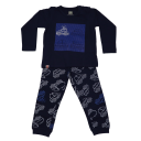 Pijama bleumarin cu mașinuțe