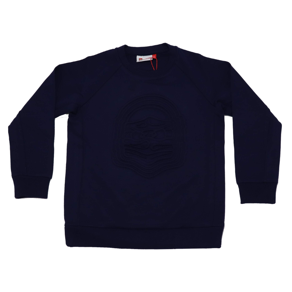 Bluză bleumarin cu imprimeu în relief Siam 103