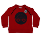 Bluză grosuță roșie cu imprimeu mașinuță Sander 702