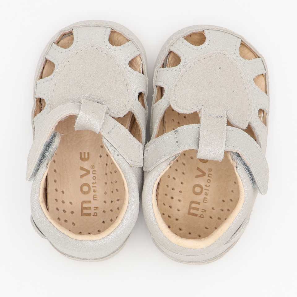 Sandale barefoot silver glitter Move by Melton