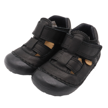 Sandale negre ușoare și flexibile