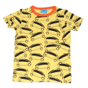 Tricou galben cu mașini electrice