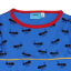 Tunică lungă albastră cu imprimeu furnici