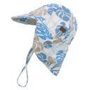 Șapcă din bumbac cu SPF30 și imprimeu albastru 53 cm (4-6 ani)