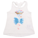 Maiou alb cu imprimeu pasăre Mayoral 3 ani (98cm)