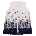 Top elegant alb și bleumarin Mayoral 8 ani (128cm)