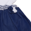 Rochiță delicată alb și bleumarin