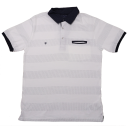 Tricou polo alb cu puncte
