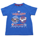 Tricou albastru cu imprimeu Lucha Libre