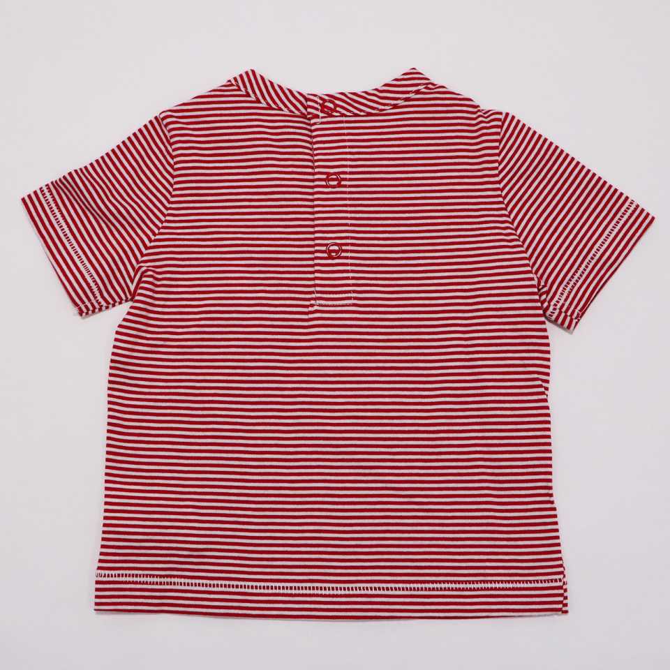 Tricou alb cu dungi roșii Original Marines 6-9 luni (74cm)