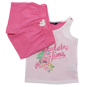 Set maiou și pantaloni scurți It's Ukulele Time Original Marines 6-9 luni (68-74cm)