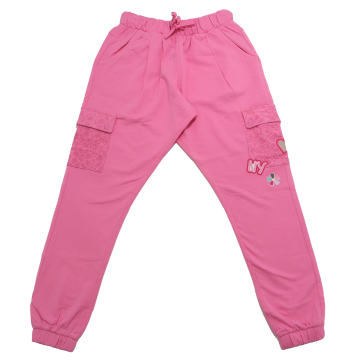 Pantaloni roz cu buzunare laterale din dantelă Original Marines 9-10 ani (140cm)