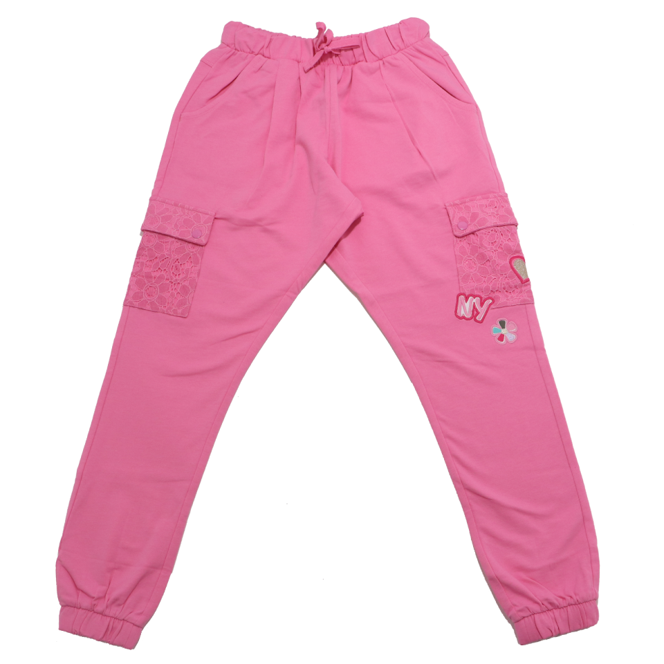 Pantaloni roz cu buzunare laterale din dantelă Original Marines 9-10 ani (140cm)