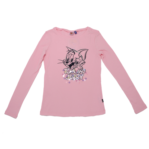 Bluză roz cu paiete Tom&Jerry