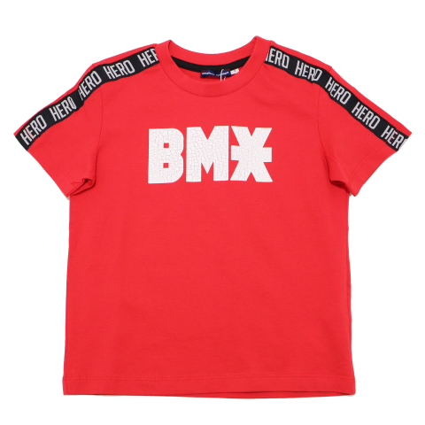 Tricou roșu BMX 3-4 ani (104cm)