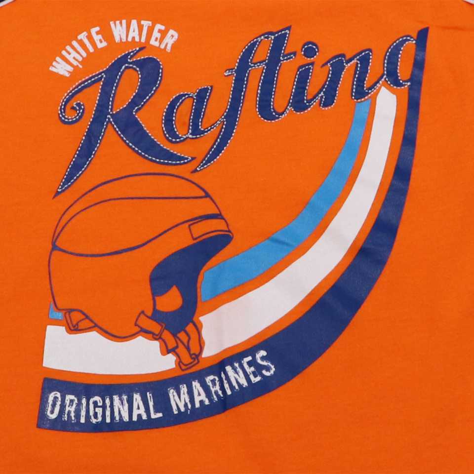 Maiou portocaliu cu imprimeu Rafting  Original Marines 9-10 ani (140cm)