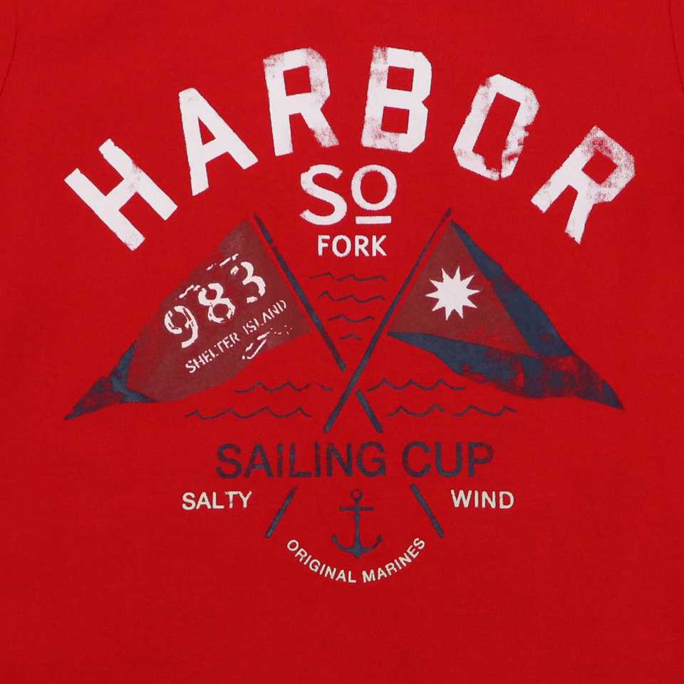 Tricou roșu Sailing Cup Original Marines 3-4 ani (104cm)