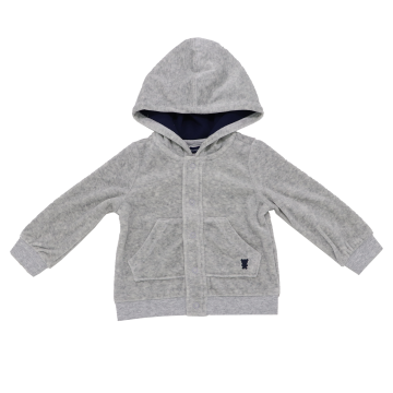 Jachetă plușată cu buzunare