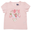 Tricou roz cu imprimeu More Love