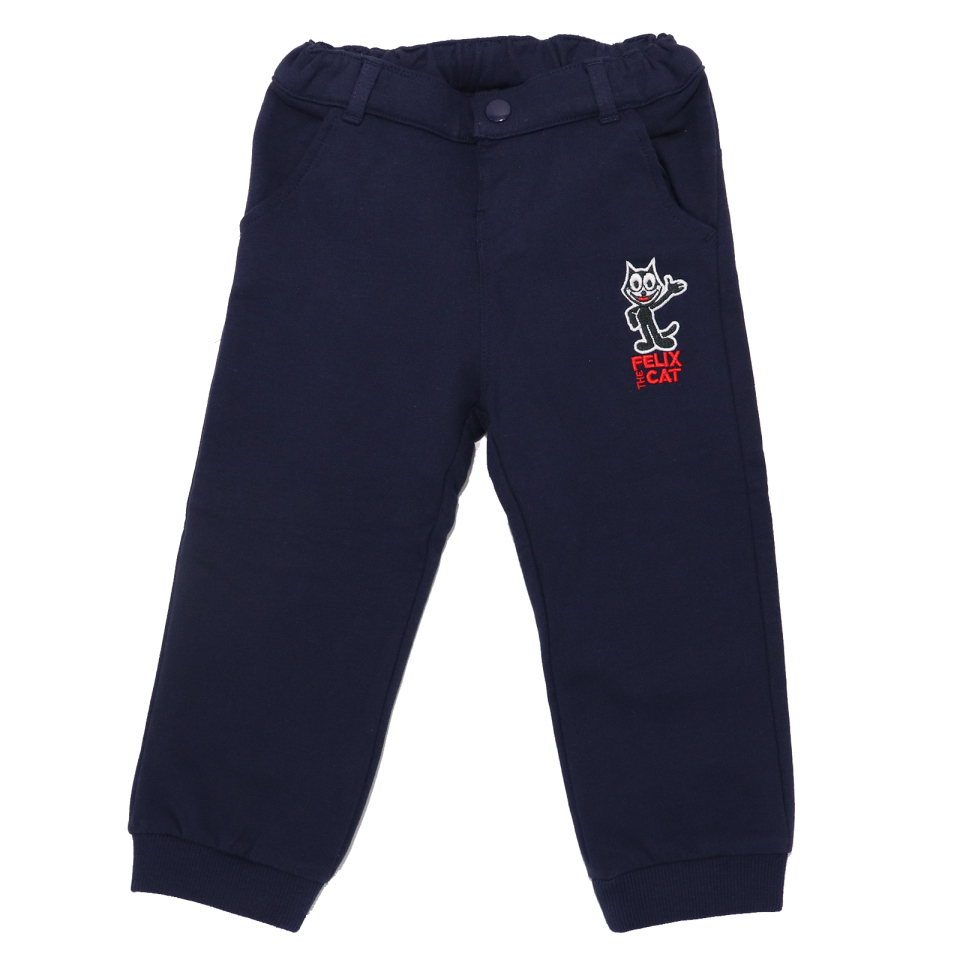 Pantaloni sport bleumarin cu imprimeu Felix the Cat