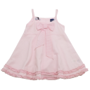 Rochiță roz cu fundiță și volănașe Papermoon 68cm