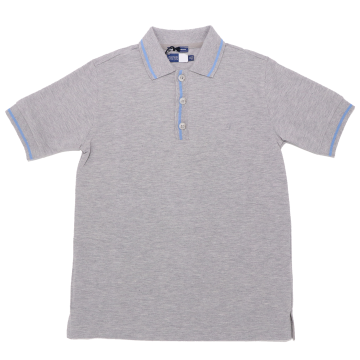 Tricou polo gri