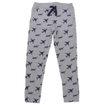 Leggings din molton cu imprimeu avioane