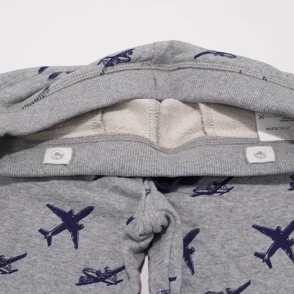 Leggings din molton cu imprimeu avioane