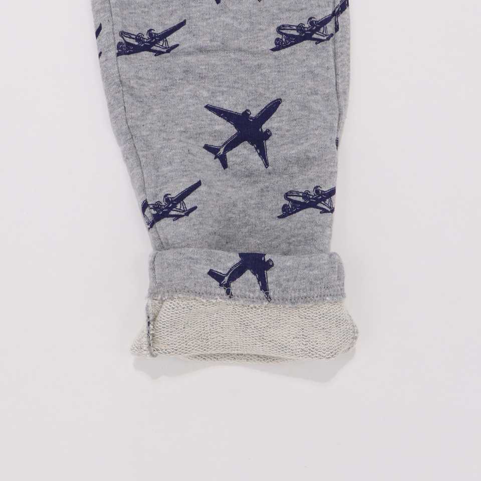 Leggings din molton cu imprimeu avioane