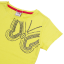 Tricou galben cu aplicații metalice