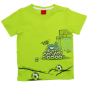 Tricou verde aprins cu imprimeu mingi de fotbal