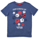 Tricou albastru cu imprimeu Today is Match Day