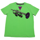 Tricou verde și mov cu imprimeu trompetă Tom Tailor 8-9 ani (134cm)