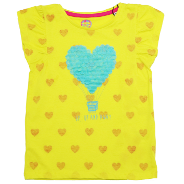 Tricou galben Up, Up and Away